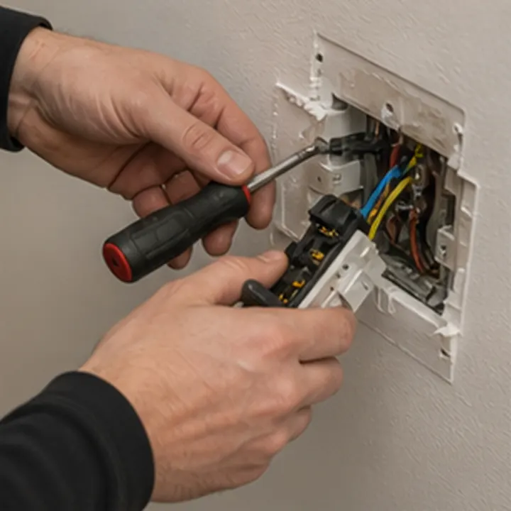 Illustrative tidy consumer unit electrical work