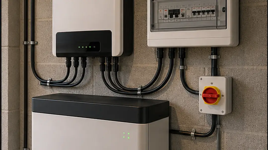 Illustrative battery storage installation work in Montrose