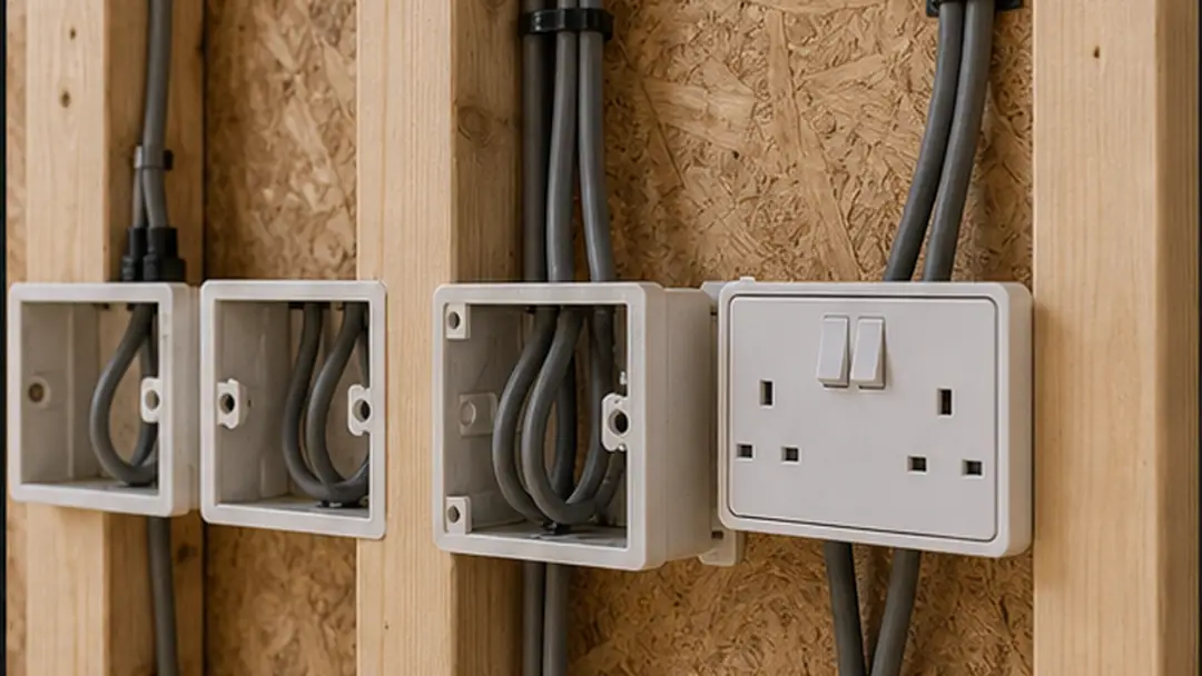 Illustrative extension wiring work in Montrose