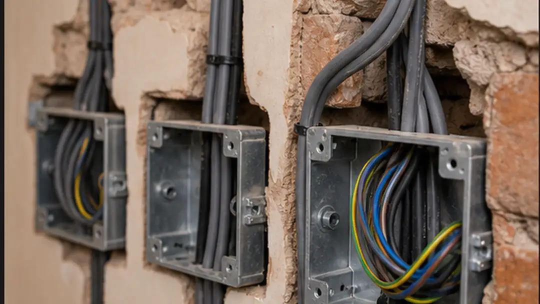 Illustrative full house rewiring work in Montrose